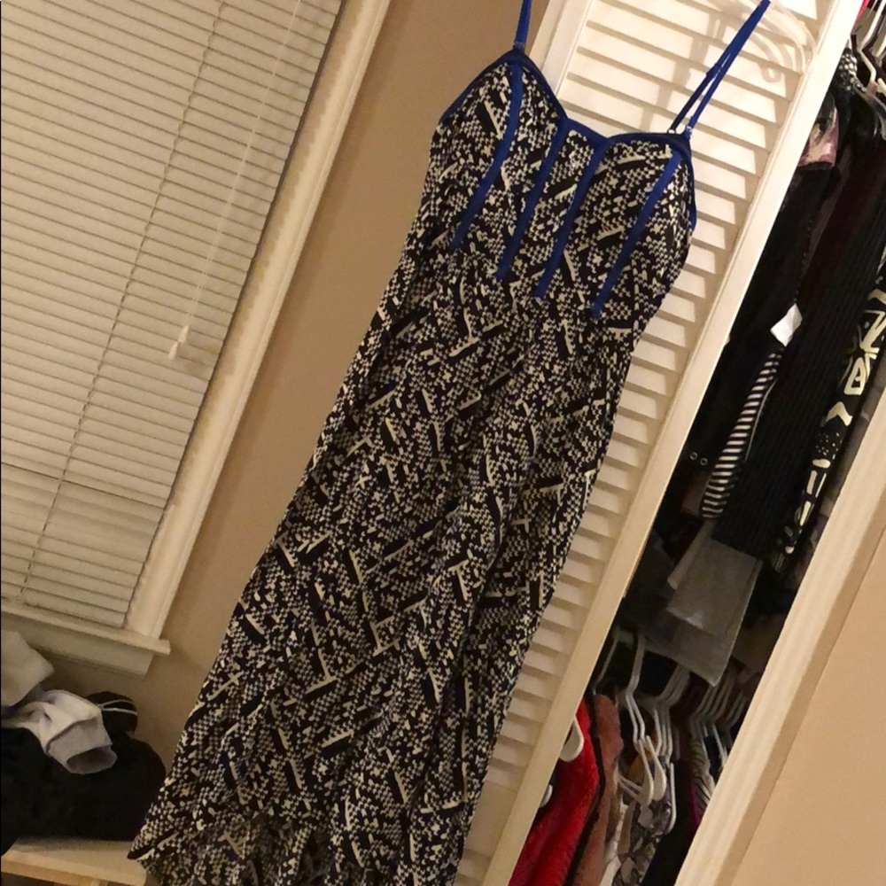Tribal print High-low dress